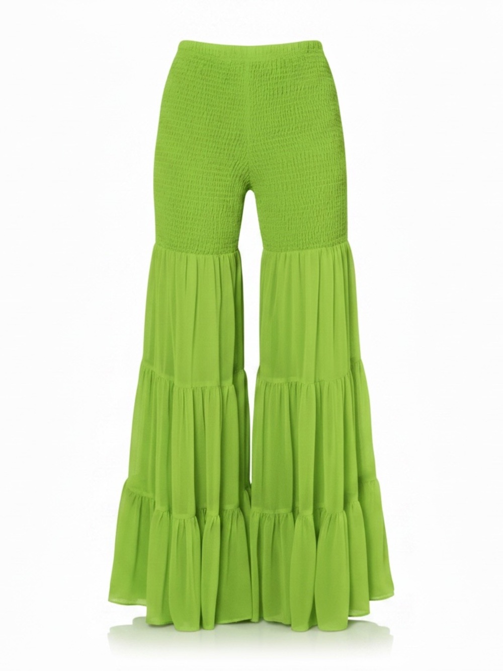 BFYNE Lime Green Tiered Pants